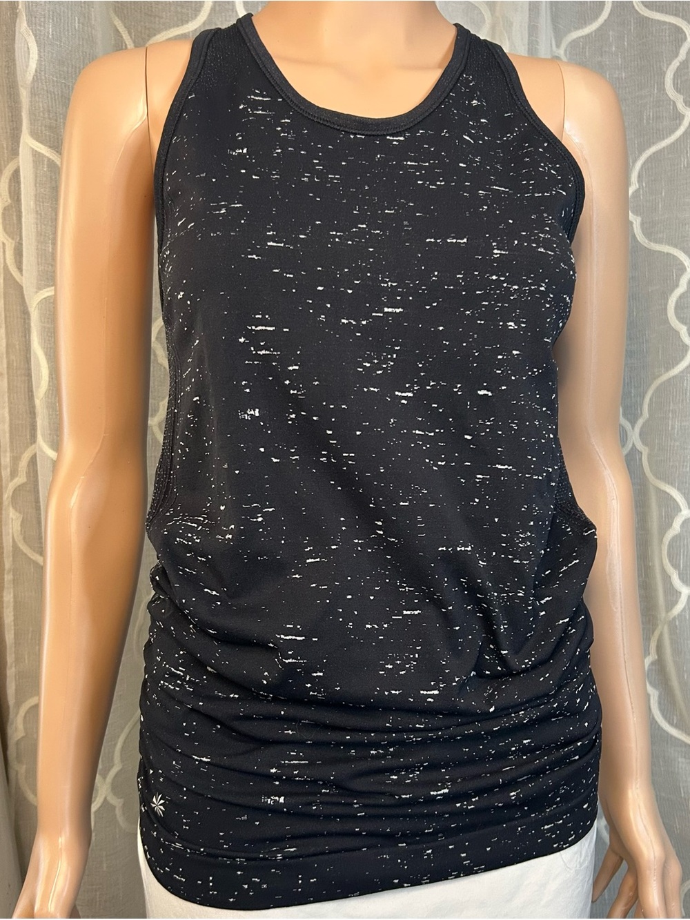 Athleta Black Speckle Racerback Tank